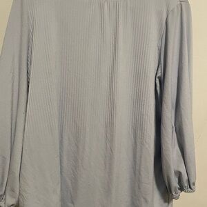 Adrianna Papell Soft Blue Blouse